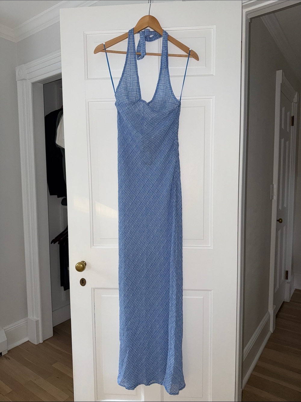 Lioness Light Blue Halter Maxi Dress